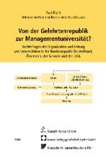 ISBN 9783832948054: Von der Gelehrtenrepublik zur Managementuniversität? : Rechtsfragen der Organisation und Leitung von Universitäten in der Bundesrepublik Deutschland, Österreich, der Schweiz und den USA.