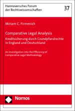 ISBN 9783832967581: Comparative Legal Analysis – Kreditsicherung durch Grundpfandrechte in England und Deutschland