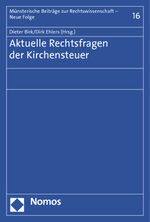 ISBN 9783832970628: Aktuelle Rechtsfragen der Kirchensteuer
