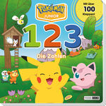 ISBN 9783833244445: Pokémon Junior: 1 2 3 – Die Zahlen - Pappbilderbuch mit über 100 Klappen