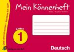 Mein Könnerheft - Deutsch Klasse 1