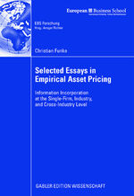 ISBN 9783834911421: Selected Essays in Empirical Asset Pricing