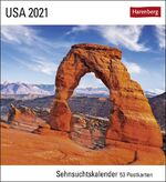 ISBN 9783840023934: USA Kalender 2021 - Sehnsuchtskalender, 53 Postkarten