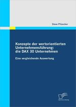 ISBN 9783842855113: Konzepte der wertorientierten Unternehmensführung: die DAX 30 Unternehmen