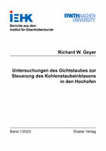 ISBN 9783844089288: Untersuchungen des Gichtstaubes zur Steuerung des Kohlenstaubeinblasens in den Hochofen