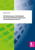 ISBN 9783844103144: Die Bedeutung von Sozialkapital beim Internationalisierungsprozess von Familienunternehmen