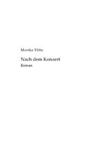 ISBN 9783844213232: Nach dem Konzert