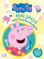 ISBN 9783845124988: Peppa Wutz Mitmachbuch: Malspaß mit Fensterstickern – Mit 10 selbstklebenden, wiederverwendbaren Stickern