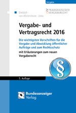 ISBN 9783846206256: Vergabe- und Vertragsrecht 2016