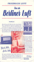 ISBN 9783847704058: Über die Berliner Luft – Feuilletons