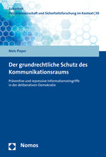 ISBN 9783848756568: Der grundrechtliche Schutz des Kommunikationsraums – Präventive und repressive Informationseingriffe in der deliberativen Demokratie