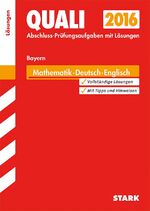 ISBN 9783849019624: Abschlussprüfung Mittelschule Bayern - Mathematik, Deutsch, Englisch Lösungsheft