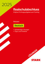 ISBN 9783849060909: STARK Lösungen zu Original-Prüfungen und Training Realschulabschluss 2025 - Deutsch - Hessen