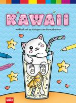 ISBN 9783849410285: Kawaii – Malblock mit 24 Vorlagen zum Heraustrennen