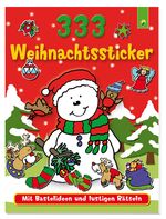 ISBN 9783849913854: 333 Weihnachtssticker - Mit Bastelideen und lustigen Rätseln