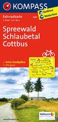 KOMPASS Fahrradkarte Spreewald - Schlaubetal - Cottbus - Fahrradkarte. GPS-genau. 1:70000