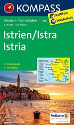 ISBN 9783850266994: Istrien / Istra / Istria : Wanderkarte mit Aktiv Guide, Radrouten und Ortsplänen. 1:75000