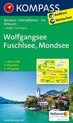 ISBN 9783850268738: KOMPASS Wanderkarte Wolfgangsee, Fuschlsee, Mondsee - Wanderkarte mit Aktiv Guide, Panorama, Radwegen und alpinen Skirouten. GPS-genau. 1:25000