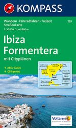 ISBN 9783854911739: KOMPASS Wanderkarte 239 Ibiza, Formentera