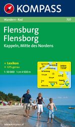 ISBN 9783854912408: KOMPASS Wanderkarte 707 Flensburg / Flensborg - Kappeln 1:50.000 - Wanderkarte mit Kurzführer und Radrouten.