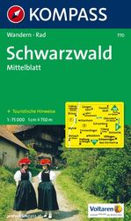 ISBN 9783854915317: Schwarzwald Mittelblatt - Wanderkarte mit Radwegen und touristischen Hinweisen - 1/75000