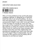 ISBN 9783856763633: Architecture / Machine - Programs, Processes, and Performances