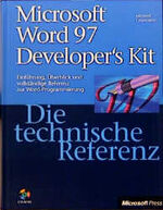 Microsoft Word 97 developer's kit: Microsoft Word 97 developer's kit