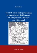 ISBN 9783860644416: Versuch einer Kategorisierung grammatischer Differenzen am Beispiel der Mundart von Ottersdorf