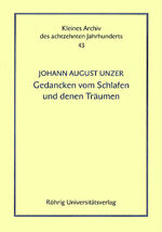 ISBN 9783861103592: Gedancken vom Schlafe und denen Träumen - Nebst einem Schreiben an N.N. dass man ohne Kopf empfinden könne