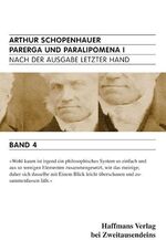 ISBN 9783861509233: Parerga und Paralipomena - Nach der Ausgabe letzter Hand.