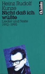 ISBN 9783861530916: Nicht daß ich wüßte. Lieder und Texte 1992 - 1995