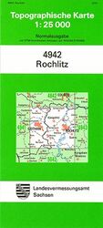 Topographische Karte: Bl. 4942., Rochlitz