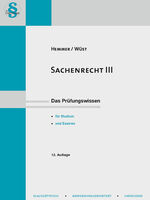 ISBN 9783861939092: Sachenrecht III