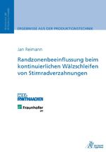 ISBN 9783863592127: Randzonenbeeinflussung beim kontinuierlichen Wälzschleifen von Stirnradverzahnungen