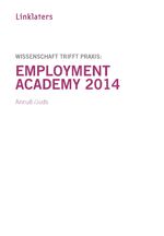 ISBN 9783863869106: Linklaters Employment Academy 2014 – Wissenschaft trifft Praxis: Arbeitsrecht