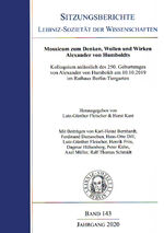 ISBN 9783864641800: Mosaicum zum Denken, Wollen und Wirken Alexander von Humboldts. Kolloquium anläßlich des 250. Geburtstages von Alexander von Humboldt am 10.10.2019 im Rathaus Berlin-Tiergarten – Kolloquium anläßlich des 250. Geburtstages von Alexander von Humboldt am 10.