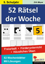 ISBN 9783866320444: 52 Rätsel der Woche / Klasse 5 – Freiarbeit - Förderunterricht - Häusliches Üben - 5. Schuljahr