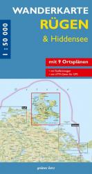 ISBN 9783866360310: Wanderkarte Rügen & Hiddensee – Mit Stralsund. Mit Ortsplänen von Baabe, Bergen, Binz, Garz, Göhren, Putbus, Sassnitz, Sellin, Thiessow. Mit UTM-Gitter für GPS. Maßstab 1:50.000.