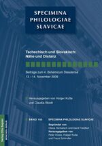 ISBN 9783866881365: Tschechisch und Slovakisch: Nähe und Distanz