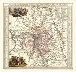 Historische Karte: Stadt und Amt Leipzig, 1758 (Plano) – KURFÜRSTENTUM SACHSEN | LEIPZIGER KREIS.