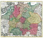 Historische Karte: Deutschland - Germanicum 1715 (Plano) – Heiliges Römisches Reich