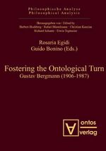 Fostering the Ontological Turn - Gustav Bergmann (1906-1987)