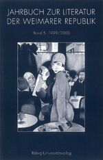 ISBN 9783869163147: JAHRBUCH ZUR KULTUR UND LITERATUR DER WEIMARER REPUBLIK - 1999/2000