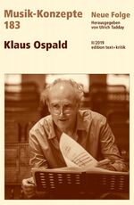 ISBN 9783869167435: Klaus Ospald. (= Musik-Konzepte ; Neue Folge 183 ).