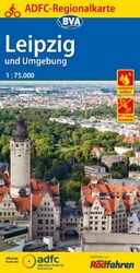 ISBN 9783870738334: ADFC-Regionalkarte Leipzig und Umgebung, 1:75.000, mit Tagestourenvorschlägen, reiß- und wetterfest, E-Bike-geeignet, GPS-Tracks Download