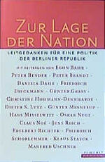 ISBN 9783871344374: Zur Lage der Nation