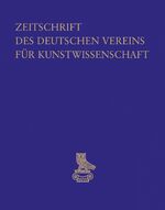 ISBN 9783871572593: Zeitschrift des Deutschen Vereins für Kunstwissenschaft