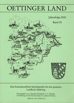 ISBN 9783872450517: Oettinger Land – Jahresfolge 2010 Band 30