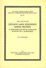 ISBN 9783873205444: Giovanni Maria Bononcini's "Musico Prattico" in seiner Bedeutung für die musikalische Satzlehre des 17. Jahrhunderts.