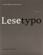 ISBN 9783874398008: Lesetypografie
